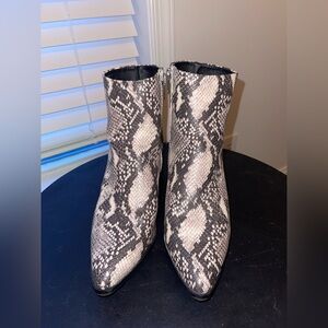 Madden Girl Snakeskin Ankle Boots